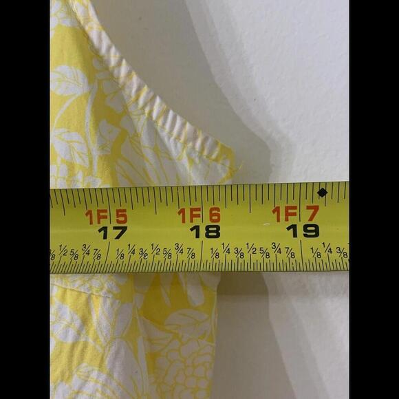 Lisa Marie Fernandez Tier Dress Womens XSmall Yellow Floral Sleeveless Target‌ - Picture 5 of 6